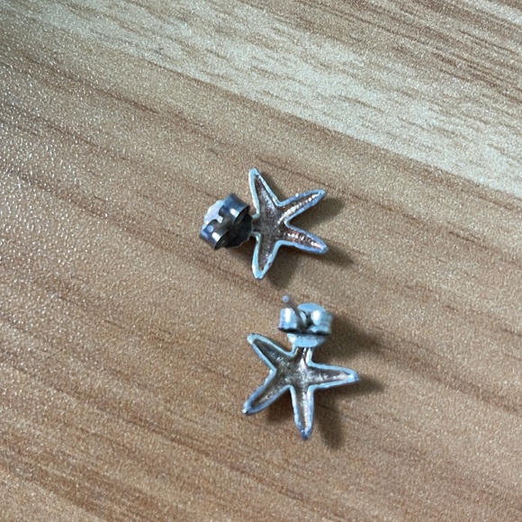 Sterling Silver Starfish Studs. - Picture 5 of 6